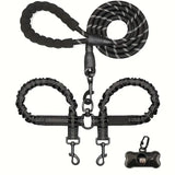 Two-Dog No-Pull 360° Swivel Leash | Tangle-Free Dual Dog Lead