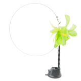 Interactive Cat Toy with Suction Cup | Colorful Feather Birds & Bells for Endless Play