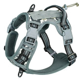 Adjustable Anti-Pull Dog Harness | Tactical MOLLE System - Reflective & Secure Fit