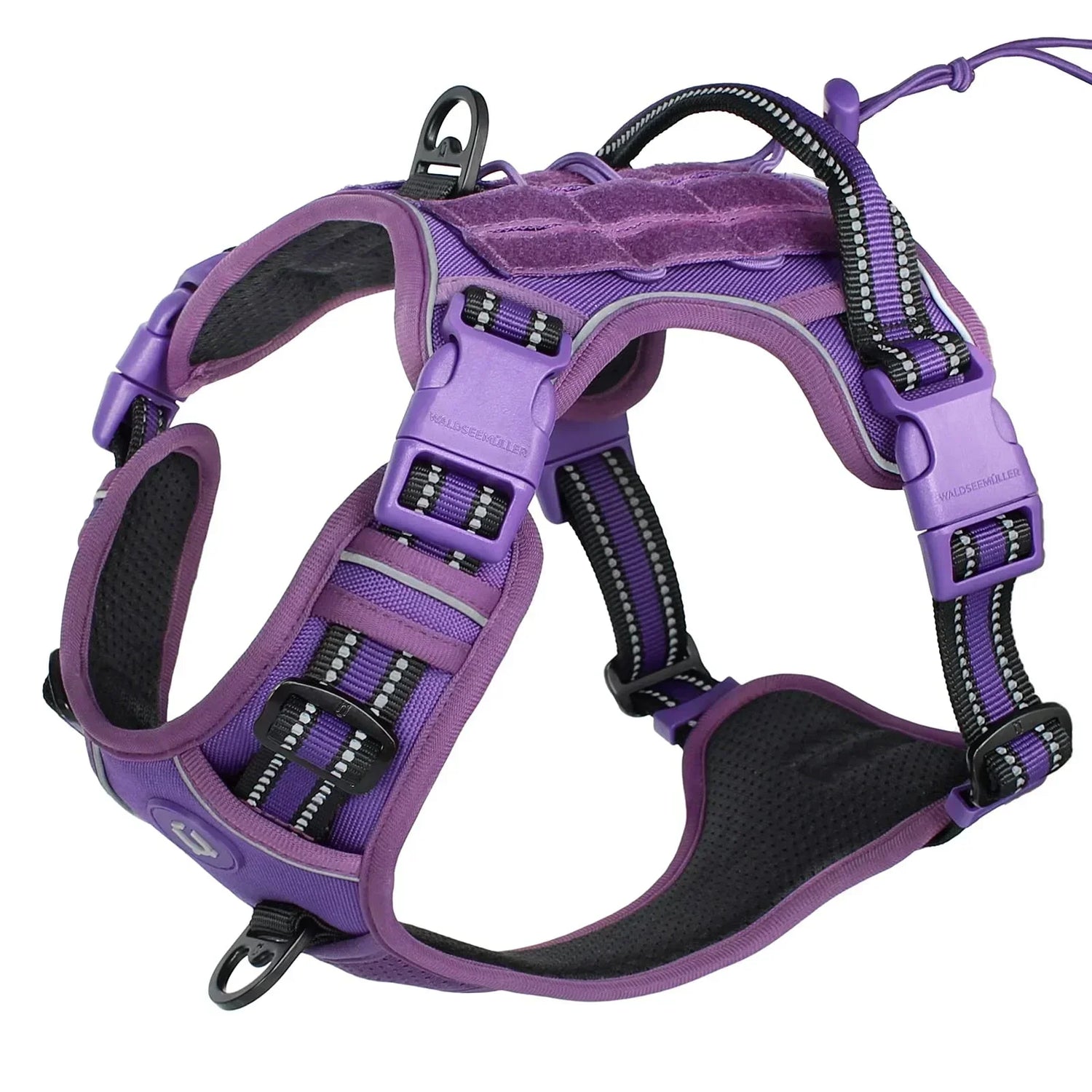 Adjustable Anti-Pull Dog Harness | Tactical MOLLE System - Reflective & Secure Fit